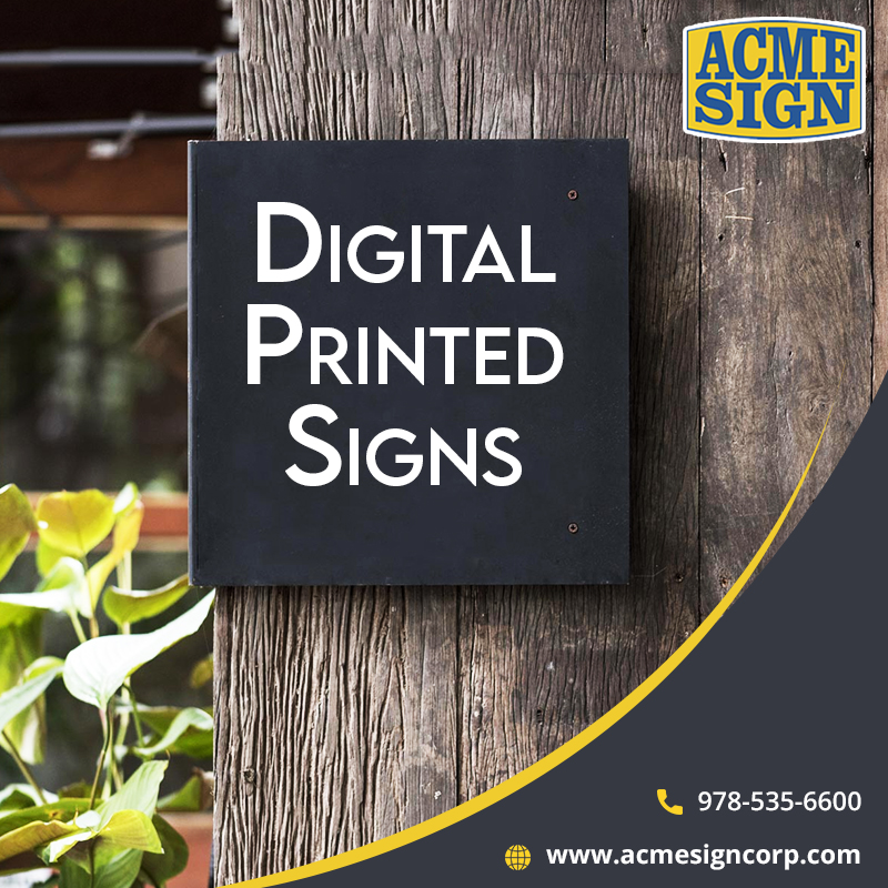 Digital Printed Signs in Boston